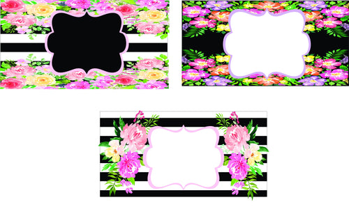 License plate-  Floral Designs