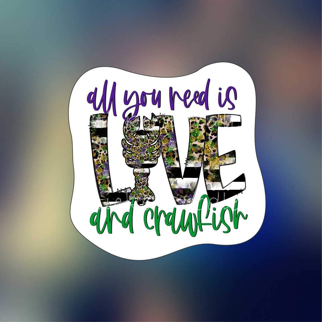 All you need is love and crawfish - Sticker