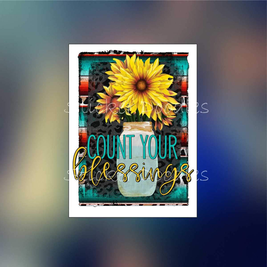 Count your blessings - Sticker