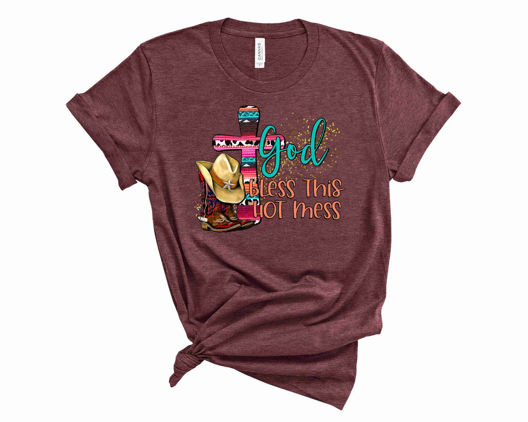 God bless this hot mess - Graphic Tee