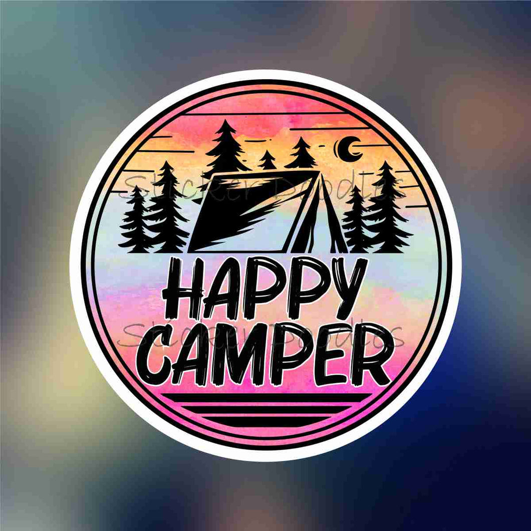 Happy Camper - Sticker
