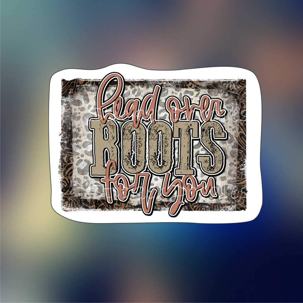 Head over boots - Sticker