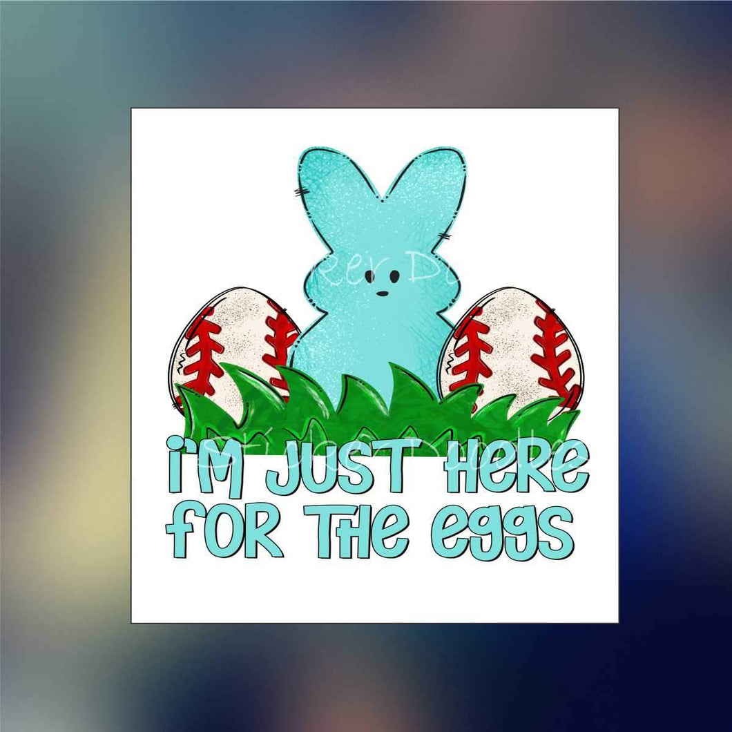 I'm just here for the eggs - Sticker