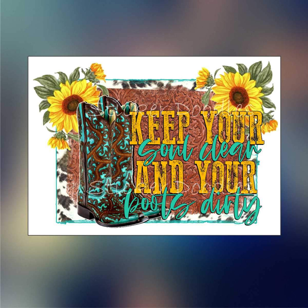 Keep your soul clean - Sticker