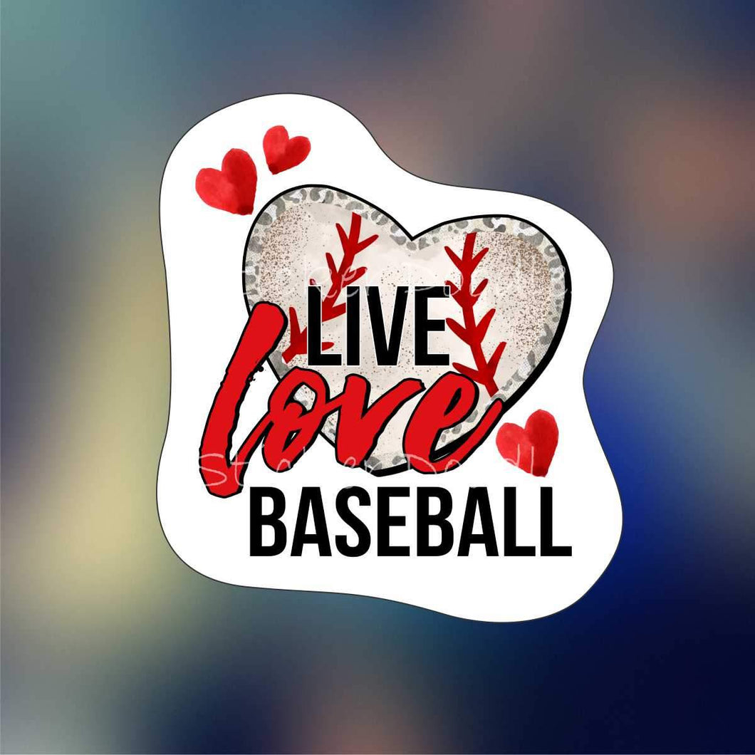 Live love baseball - Sticker