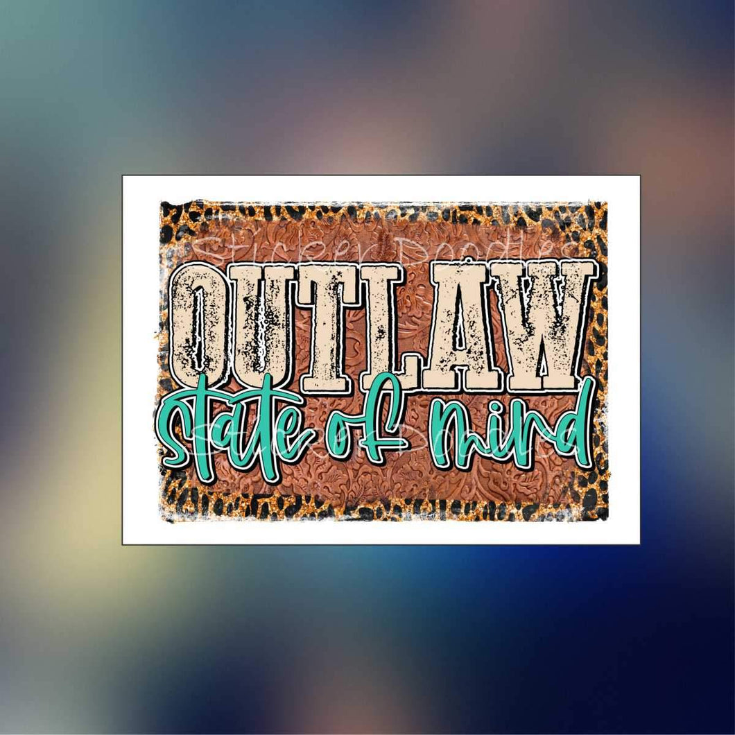 Outlaw state of mind - Sticker