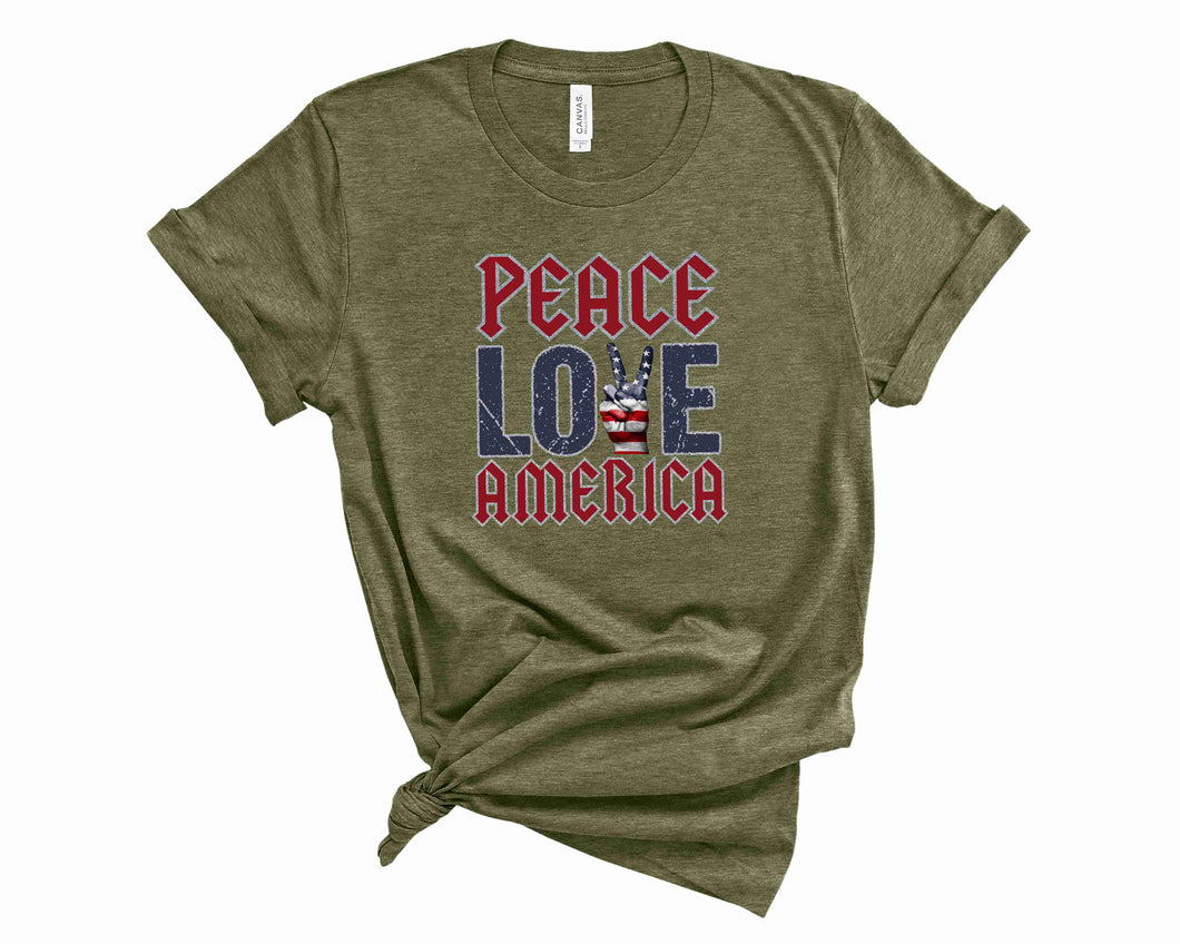 Peace Love America - Graphic Tee