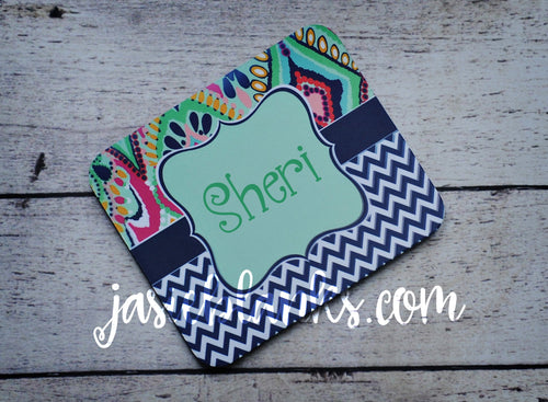 Lilly Diamond with Chevron Mouse Pad