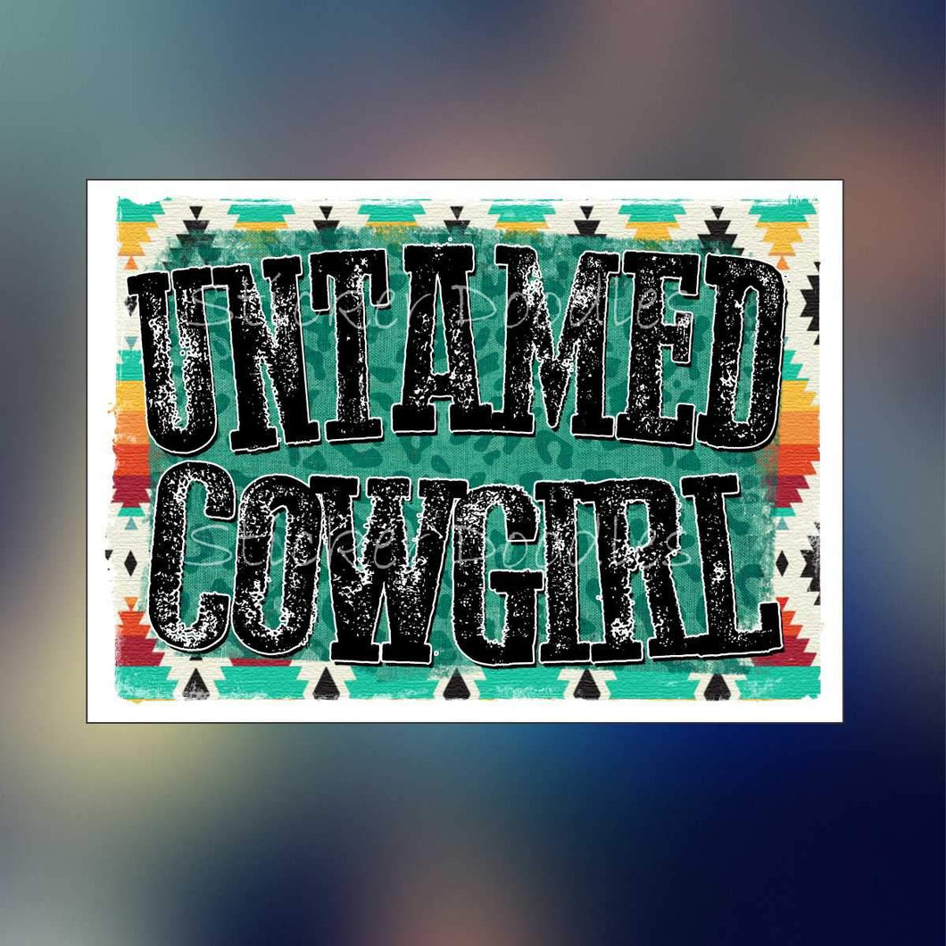 Untamed cowgirl - Sticker