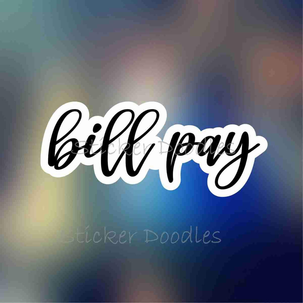 bill pay - Sticker