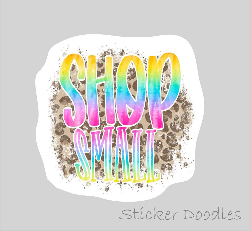 Shop Small Watercolor - Sticker